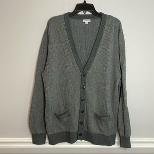 Merona men’s gray button down sweater cardigan XL